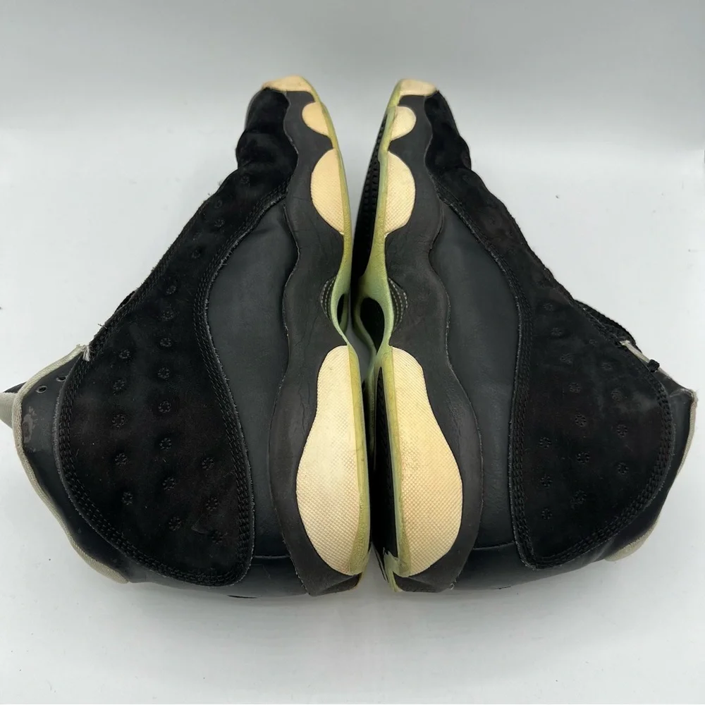 Nike Boys Air Jordan 13 439358-015‎ Black Basketball Shoes Sneakers Size 7Y READ